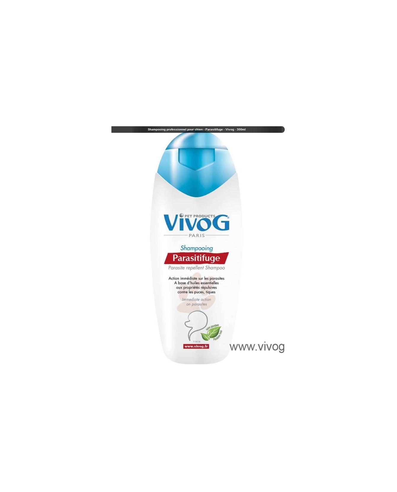 Shampooing pour chien ou chiot Shampooing Parasitifuge professionnel pour chien - Vivog VIVOG 12,00 € Shampooing pour chien ou chiot Shampooing Parasitifuge professionnel pour chien - Vivog VIVOG 12,00 €
