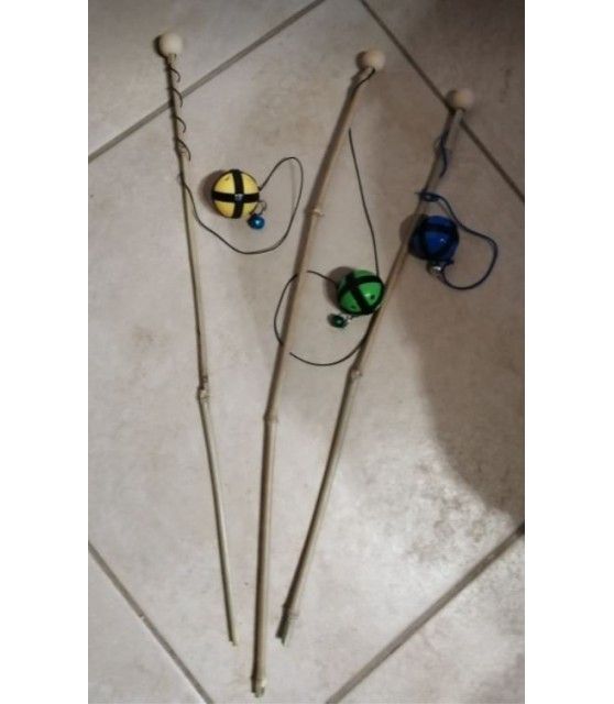 Canne à chat jouet chat - canne avec balle et grelot ChezAnilou 5,00 €