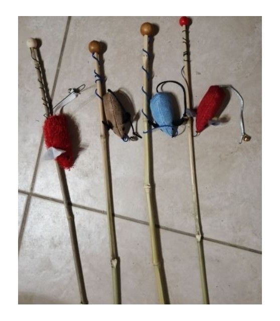 Canne à chat jouet chat - canne souris ChezAnilou 5,00 €