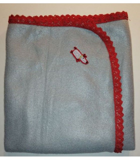 Tapis pour chien ou chiot Tapis chien gris molletonné liseré dentelle rouge et motif chien 75 x 60 cm ChezAnilou 12,00 €