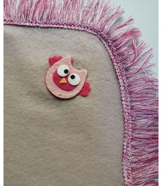 Tapis pour chien ou chiot Tapis chien rose molletonné liseré rosée 80 x 62 cm ChezAnilou 12,00 €
