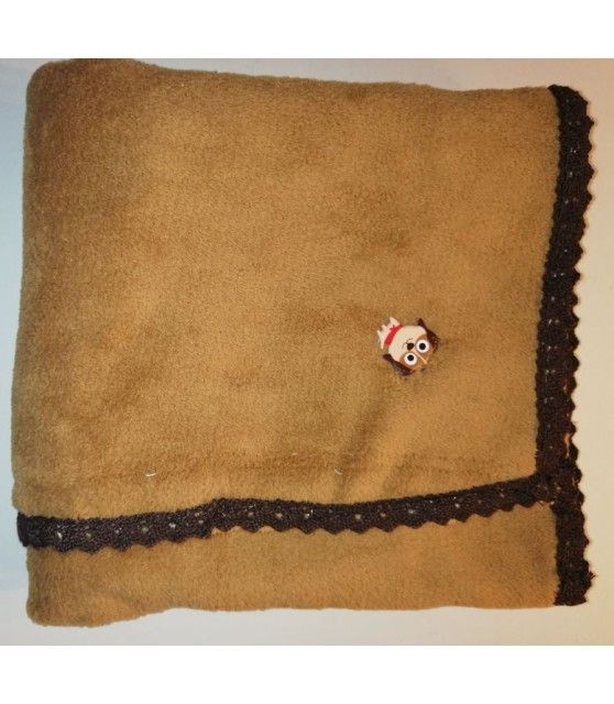 Tapis pour chien ou chiot Tapis chien molletonné marron liseré marron motif chien 81x63 cm ChezAnilou 12,00 €