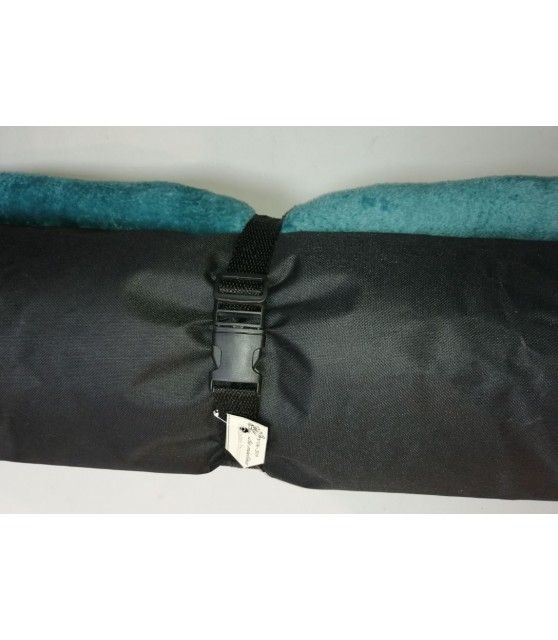 Coussins pour chien ou chiot Coussin pour chien de voyage turquoise et noir 90x68 cm ChezAnilou 27,00 €