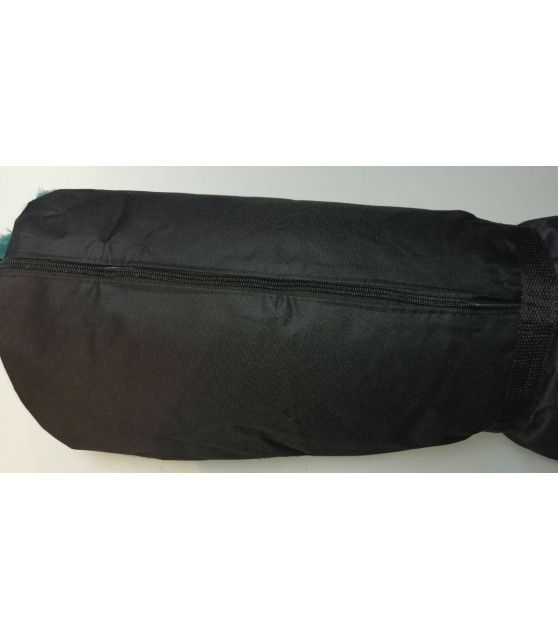 Coussin pour chien de voyage turquoise et noir 84X65 cm