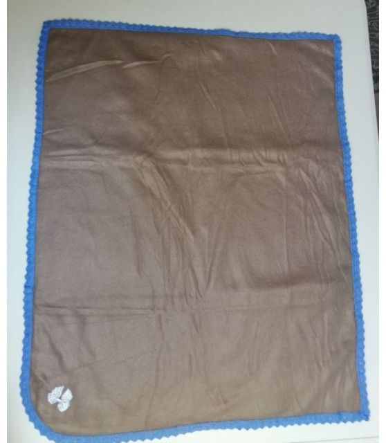 Tapis chien marron molletonné double épaisseur 75 * 62 cm