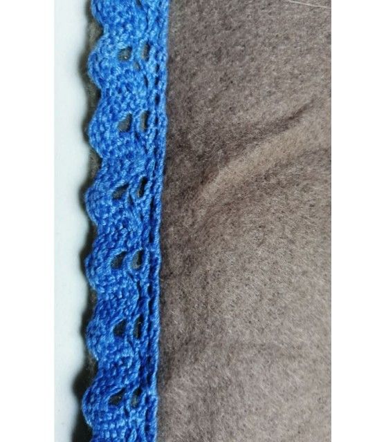 Tapis chien marron molletonné double épaisseur 75 * 62 cm