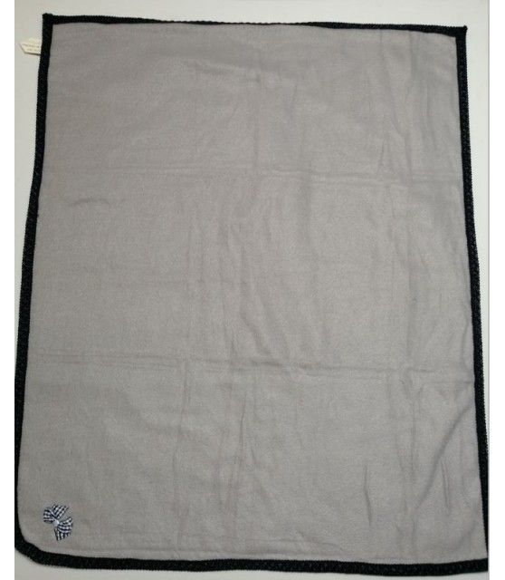 Tapis pour chien ou chiot Tapis chien anthracite molletonné liseré noir 73x60 cm ChezAnilou 12,00 €