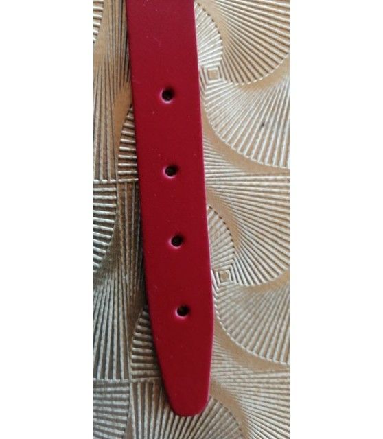 Collier chien Cuir Amazone Rouge
