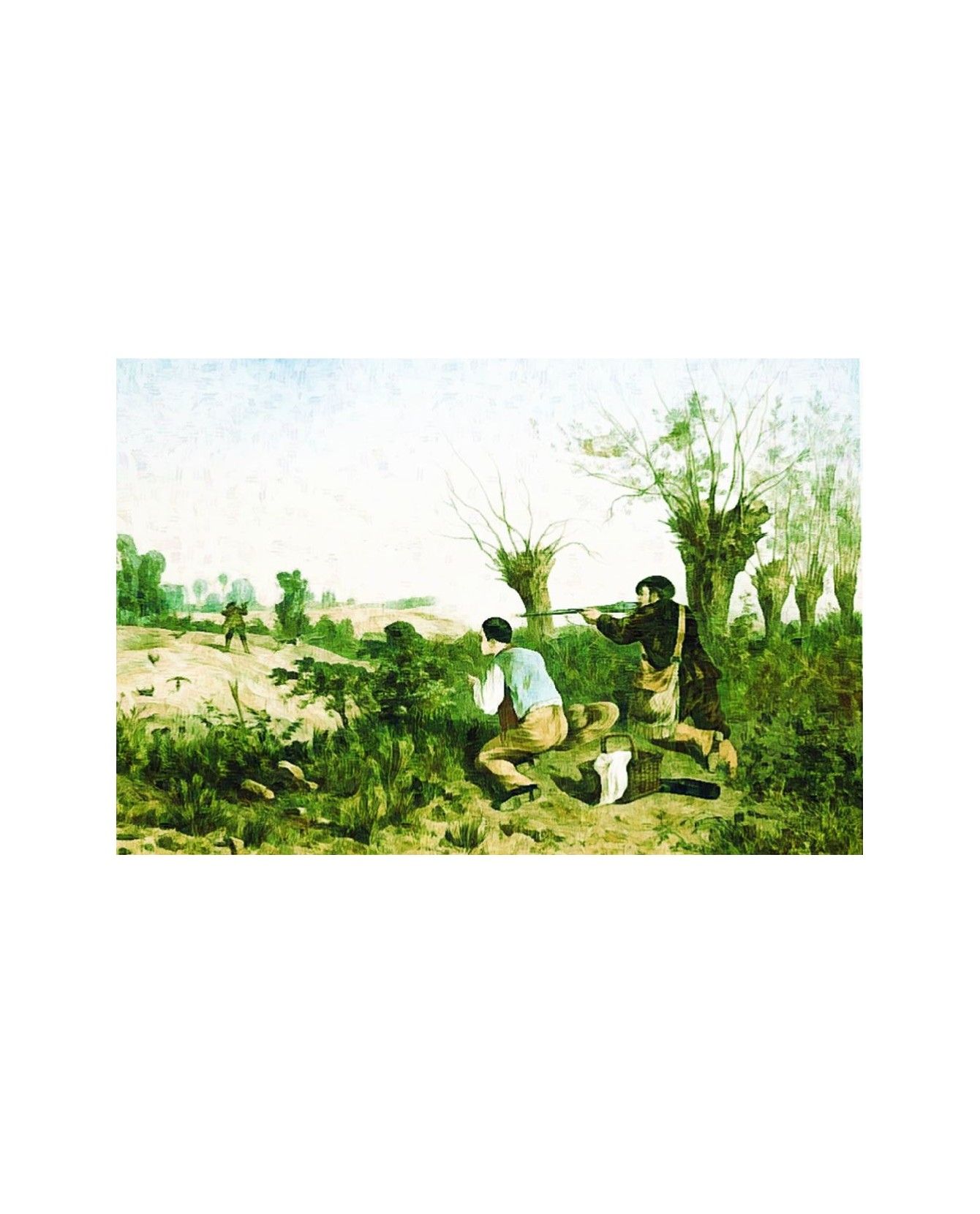 Peintures thème chasse Tableau Les chasseurs ChezAnilou 15,00 €