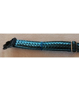 Colliers simili et cuir collier chien Calypso bleu pétrole - dim 37-65 cm ChezAnilou 12,00 €