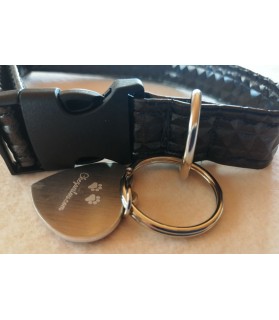 Colliers simili et cuir collier chien Calypso noir - dim 37-65 cm ChezAnilou 12,00 €