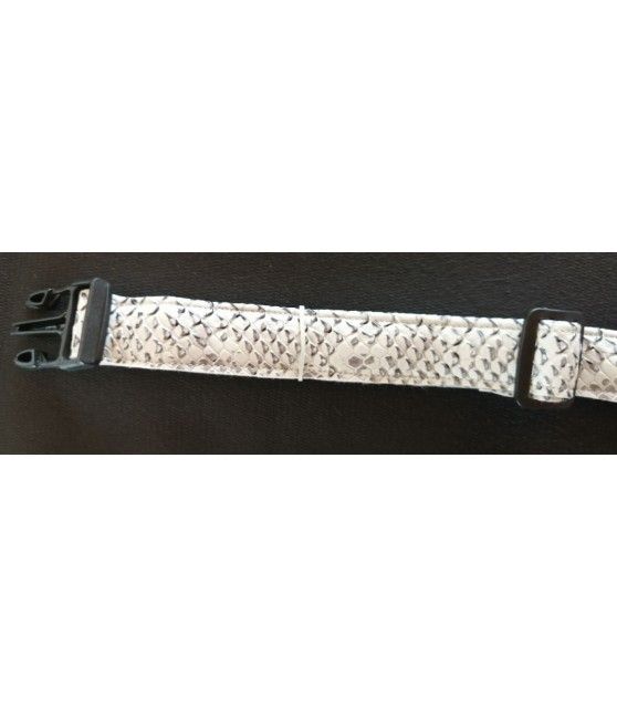 copy of Collier chien Croco blanc - dim 42-70 cm