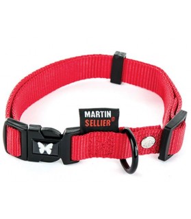Colliers synthétiques Collier Nylon rouge classique T40 - 55 cm Martin Sellier 11,00 €