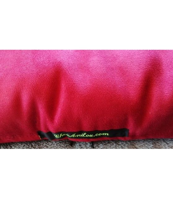 Coussins pour chien ou chiot coussin chien rouge réversible et déhoussable T. 110 x 62cm ChezAnilou 36,00 €