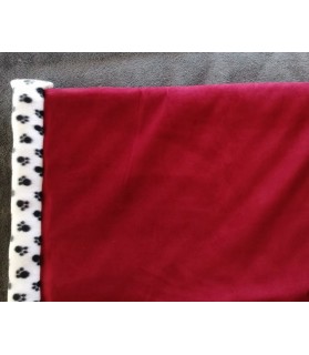 Coussins pour chien ou chiot coussin chien rouge réversible et déhoussable T. 110 x 62cm ChezAnilou 36,00 €