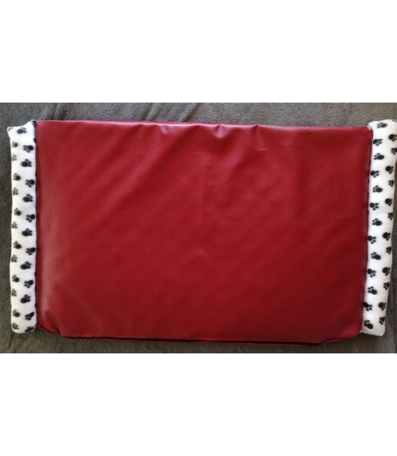 Coussins pour chien ou chiot coussin chien rouge et bleu réversible et déhoussable T. 110 x 62cm ChezAnilou 36,00 €