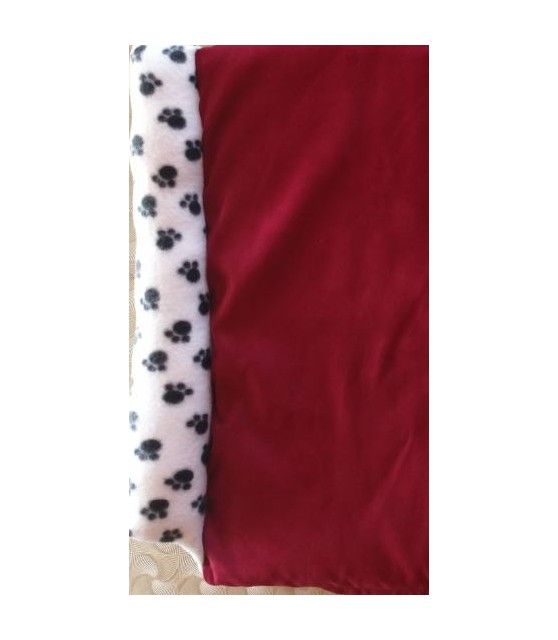 Coussins pour chien ou chiot coussin chien rouge et bleu réversible et déhoussable T. 110 x 62cm ChezAnilou 36,00 €