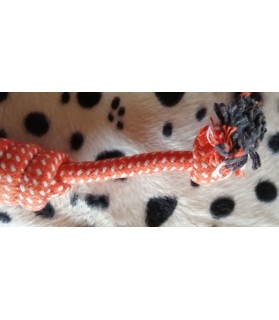 jouets noeuds pour chien Jouet chien corde de coton tressé orange  6,00 €