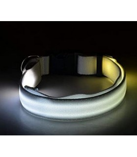 Colliers LED Collier Led blanc pour chien Taille S  7,00 €