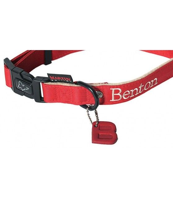 Collier rouge pour chien Benton