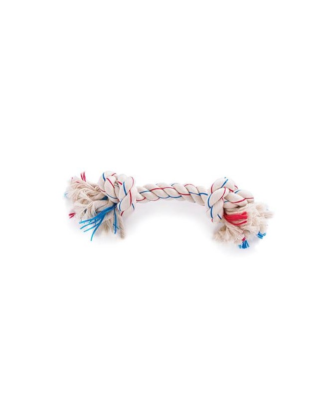 jouets noeuds pour chien jouet chien corde tricolore 2 nœuds Martin Sellier 8,00 €