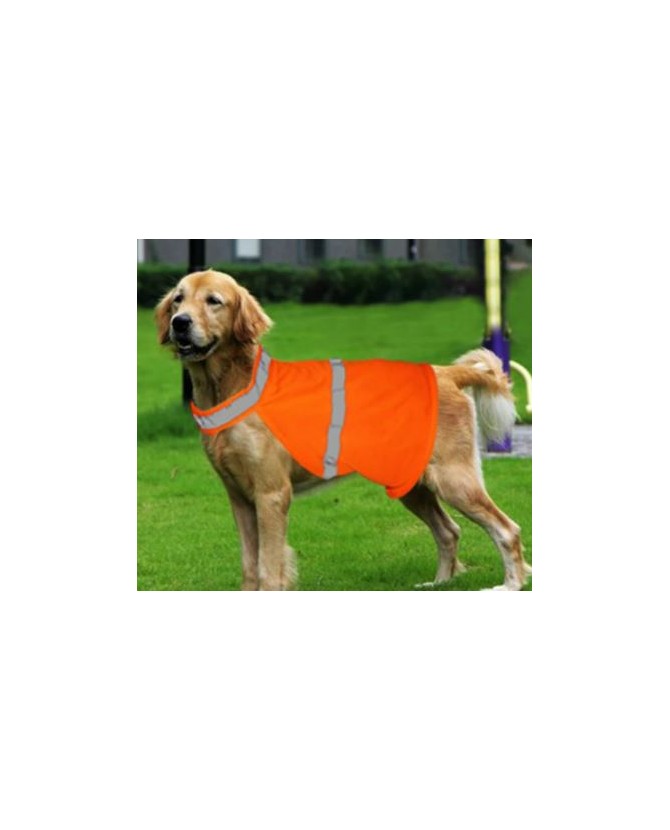 Gilet orange de sécurité pour chien - TL