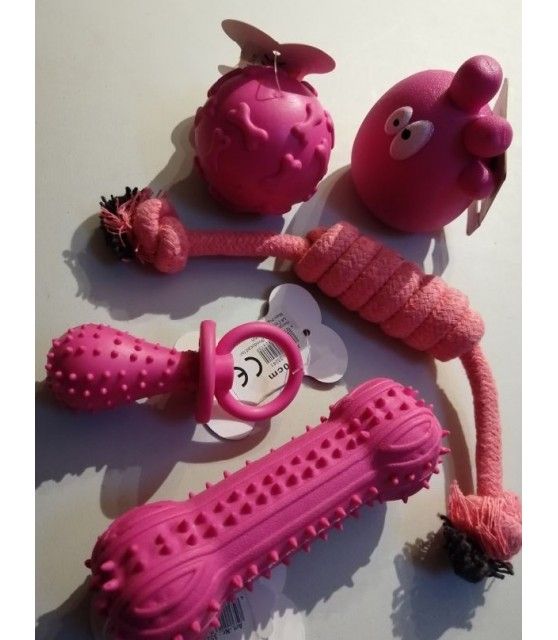 Lots jouets pour chien Lot de jouets pour chien La vie en Rose Mutli-marques 23,80 €