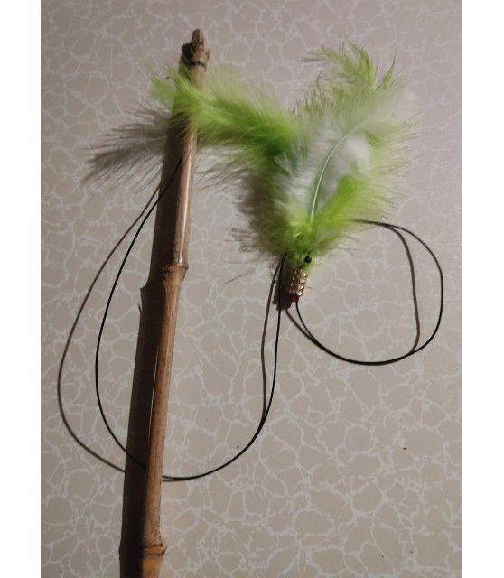 Canne à chat Jouet pour chat - canne à plumes ChezAnilou 4,99 €