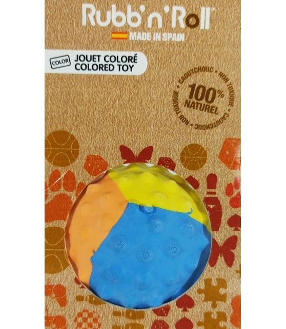 balle tricolore pour chien Rubb'n'roll