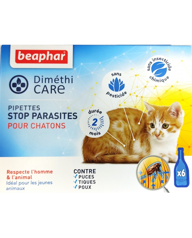 antiparasitaires chat Pipettes stop parasites pour chatons Beaphar 11,00 €