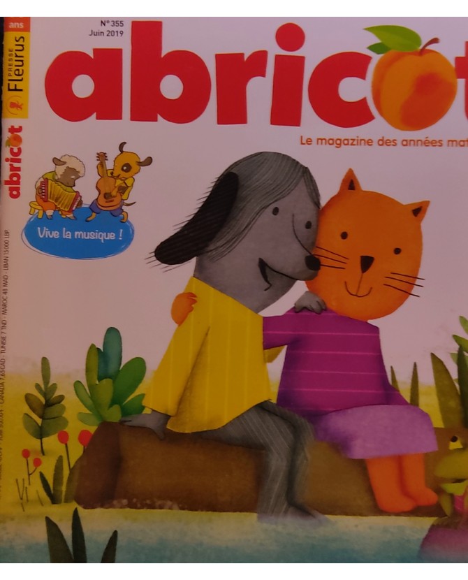 Livres années maternelles Abricot n°355, vive la musique !  4,90 €