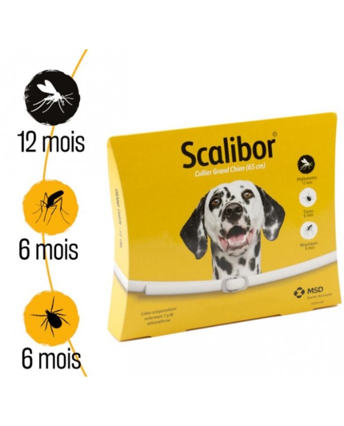 antiparasitaires canins Collier antiparasitaire Scalibor - 65 cm Scalibor® 30,72 €