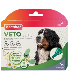 Antiparasitaires Pipettes antiparasitaire grand chien Vetopure Beaphar 9,95 €