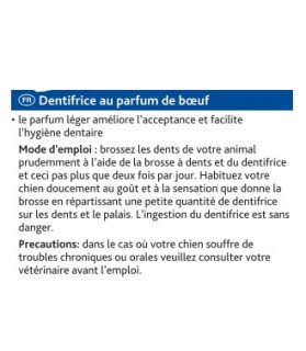dentition canine Dentifrice chien Gout boeuf - Trixie Trixie 7,00 €