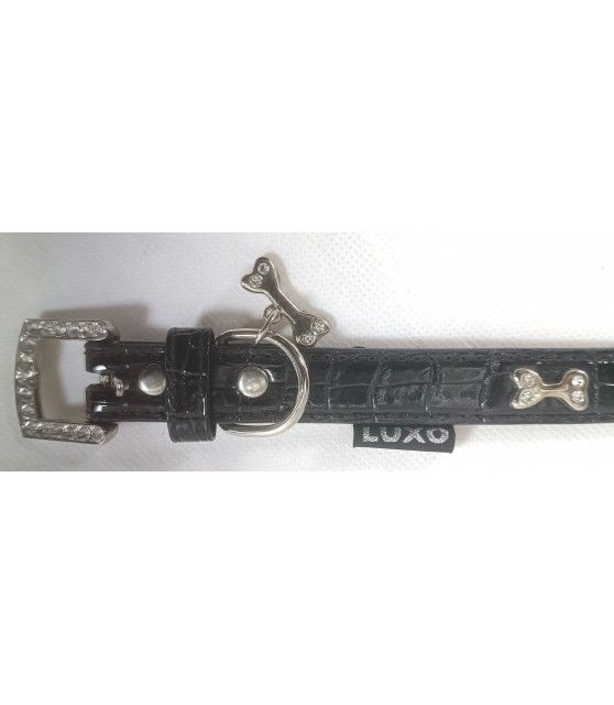 Colliers simili et cuir Collier chien simili noir et os boucle Mutli-marques 7,00 €