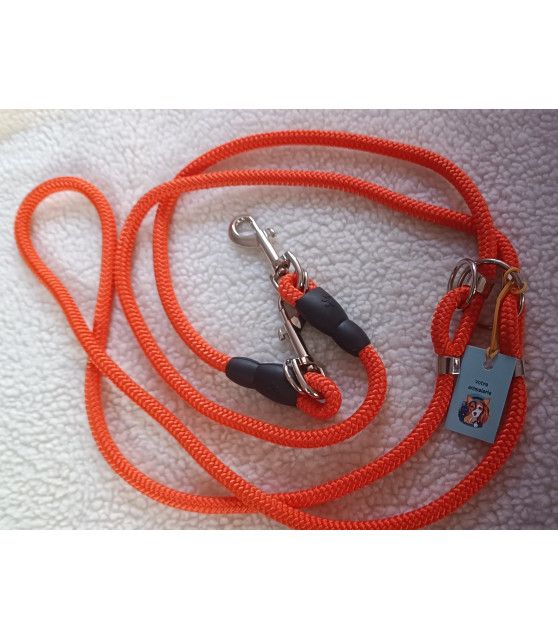 Laisses de travail Longe rétractable 4 points Orange pour chien ChezAnilou 27,00 €