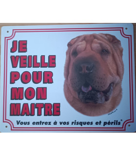 Pancarte Shar-peï Panneau de garde Shirpeï Martin Sellier 9,00 €
