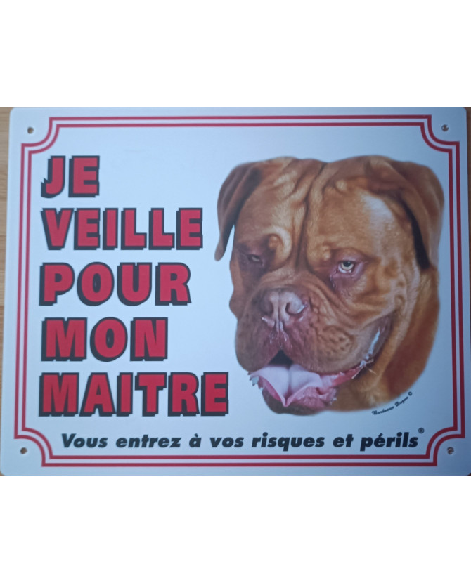 Pancarte Dogue de Bordeaux Panneau de garde Dog de Bordeaux Martin Sellier 9,00 € Pancarte Dogue de Bordeaux Panneau de garde Dog de Bordeaux Martin Sellier 9,00 €