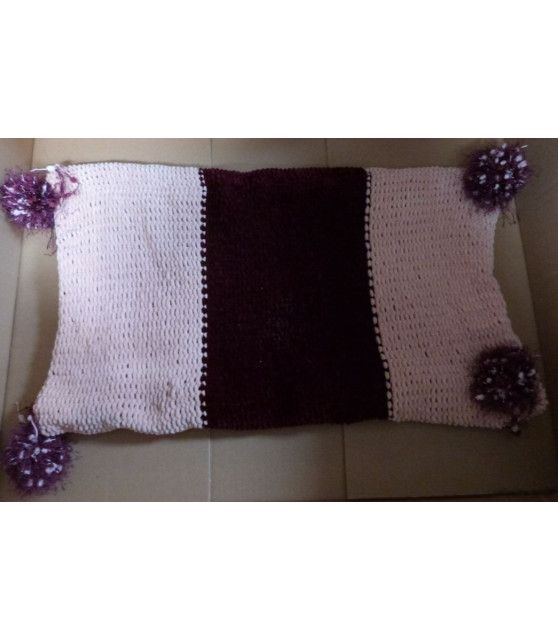 couvertures pour chat couchage chat - couverture pour chat rose et bordeaux Borganti ChezAnilou 32,00 €