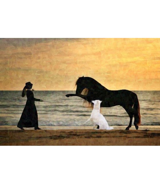 Tableaux berger blanc suisse Peinture sur le thème du berger blanc suisse ChezAnilou 15,00 €
